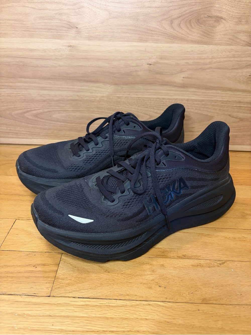 Hoka Bondi 9 Men’s Sneakers in Black - Size 9.5